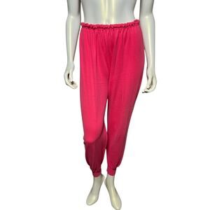 LAPS Pink Jogger Sweatpants S Soft Cotton Blend Comfy Lounge & Activewear